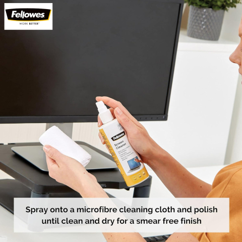 Spray de curatare pentru monitor 250 ml, Fellowes, uscare rapida, proprietati antistatice, pentru ecrane CRT, TFT, LCD [1]