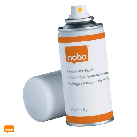Birotica papetarie - Spuma renovatoare Nobo Deepclene Plus, pentru curatare whiteboard, utilizare frecventa, 150 ml, 60x60x145 mm
