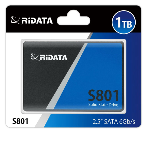 Medii de stocare - SSD Intern 2.5 Inch RiDATA S801 1 TB SATA III, Viteza 520 MB/s, pentru Upgrade Laptop PC Consola PS4, Design Ultra-Subtire 7mm