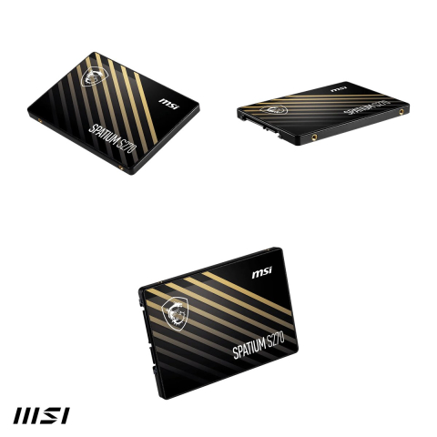SSD intern MSI SPATIUM S270, 240 GB, 2,5 inch, SATA III 6 Gb/s, citire 500 MB/s, scriere 400 MB/s, 3D NAND, TBW 110 TB [3]