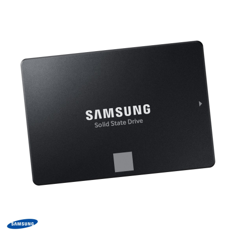Medii de stocare - SSD intern Samsung 870 EVO, 250 GB, 2,5 inch, SATA III 6 Gb/s, citire 560 MB/s, scriere 530 MB/s, V-NAND 3bit MLC, cache 512 MB LPDDR4, negru, MZ-77E250B/EU