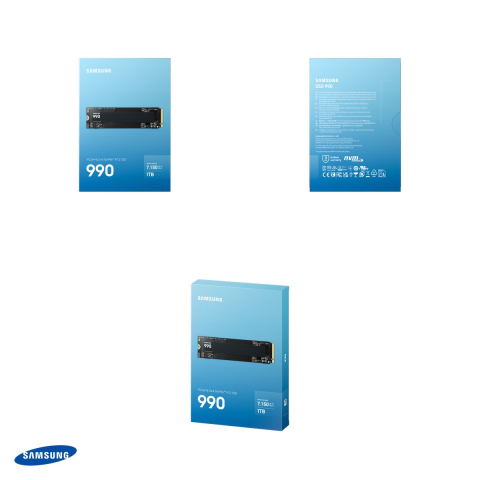 SSD intern Samsung 990, 1 TB, M.2 2280, PCIe 4.0 x4 NVMe 2.0, citire 7.150 MB/s, scriere 6.450 MB/s, fara DRAM cu HMB, negru, MZ-V9V1T0BW [4]