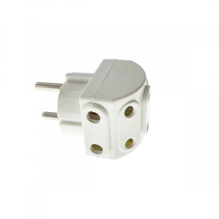 Adaptoare priza - Stecher cu 5 prize, FE-40087, fara impamantare, 6A 220V, alb