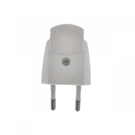 Stecher plat, priza EU, IP20, 10A, 220 - 240V, 50Hz, dimensiuni 60 x 37 x 16mm, alb [1]
