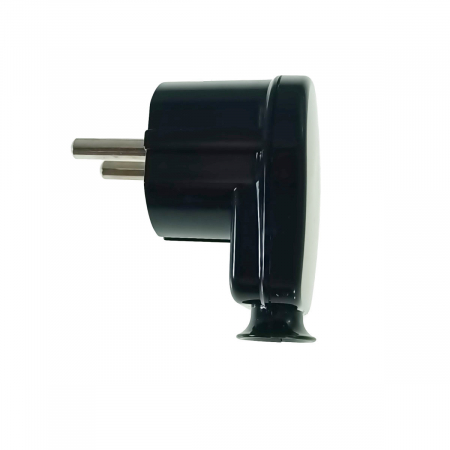 Iluminare si Electrice - Stecher unghiular WT-16B 40606, 220-250V-16A, negru