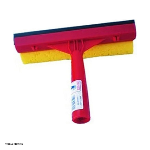 Menaj - Stergator de geamuri cu burete si lama din cauciuc, maner ergonomic, pentru geamuri, oglinzi, vitrine si suprafete netede