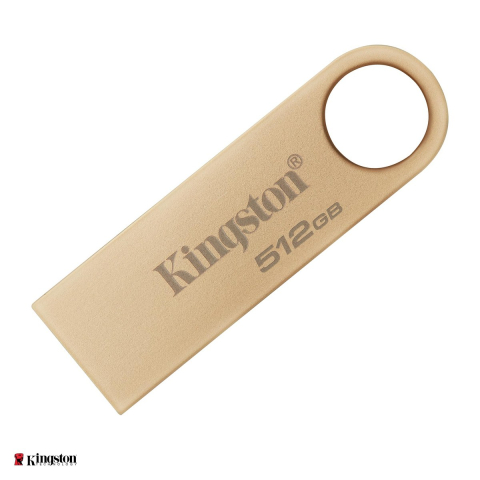 Memorii USB 3.X - Stick USB Kingston DataTraveler SE9 G3, 512 GB, USB-A, USB 3.2 Gen 1, carcasa metalica, auriu, DTSE9G3/512GB