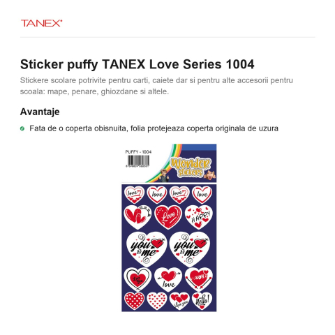 Sticker puffy TANEX Love Series 1004 [1]