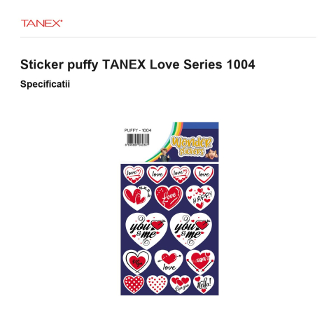 Sticker puffy TANEX Love Series 1004 [2]