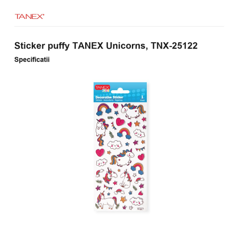 Sticker puffy TANEX Unicorns, TNX-25122 [2]