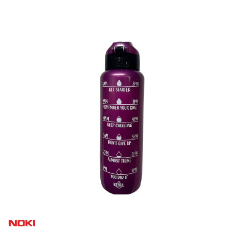Sticla de apa Noki T-0103 din tritan fara BPA, 1000 ml, deschidere automata cu buton si blocare, maner de transport, culori asortate [3]