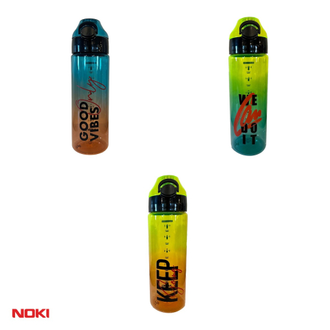 Sticla de apa Noki T-0104 din tritan fara BPA, 800 ml, deschidere automata cu buton si blocare, maner de transport, culori asortate [3]