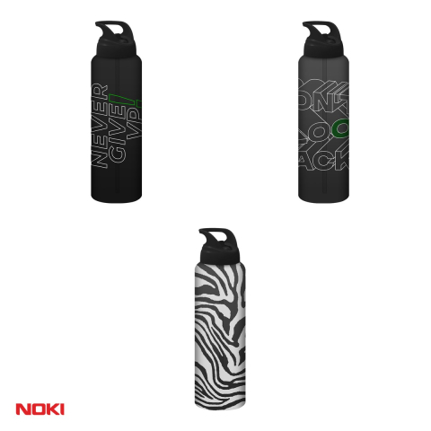 Sticla de apa Noki T-0112 Soft Touch din tritan fara BPA, 1000 ml, capac cu filet etans, maner lateral de transport, culori asortate [3]