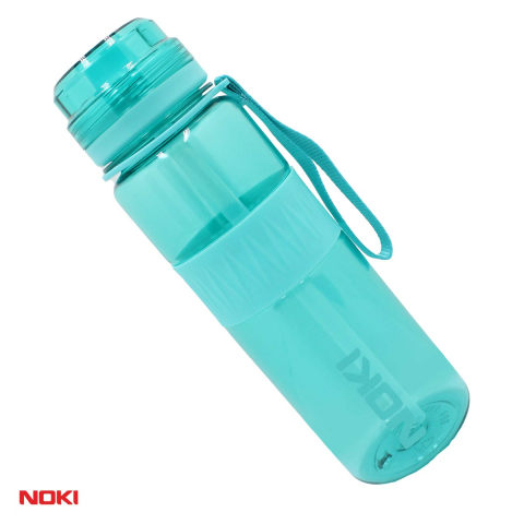 Sticle si recipiente apa - Sticla de apa Noki T-0114 din tritan fara BPA, 590 ml, capac cu filet etans, maner de transport, culori asortate