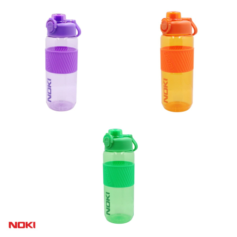 Sticla de apa Noki T-0116 din tritan fara BPA, 850 ml, deschidere automata cu buton, maner de transport, culori asortate [3]