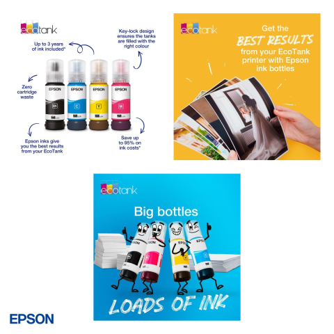 Sticla de cerneala Epson 103 EcoTank, 65 ml, cerneala dye, randament 7.000-7.500 pagini, pentru imprimante EcoTank, magenta, C13T00S34A [3]