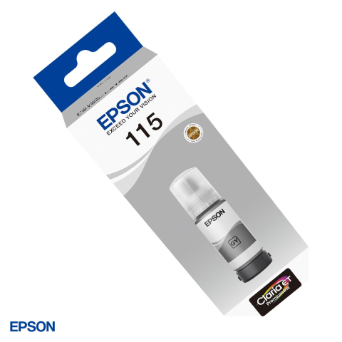 Imprimante - Sticla de cerneala Epson 115 EcoTank, 70 ml, Claria ET Premium, randament 6.200 pagini, pentru L8160 si L8180, gri, C13T07D54A
