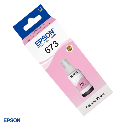 Cartuse inkjet - Sticla de cerneala Epson T6736 EcoTank, 70 ml, cerneala dye, set foto de 6 culori, pentru L800, L805, L810, L850 si L1800, magenta deschis (Light Magenta), C13T67364A
