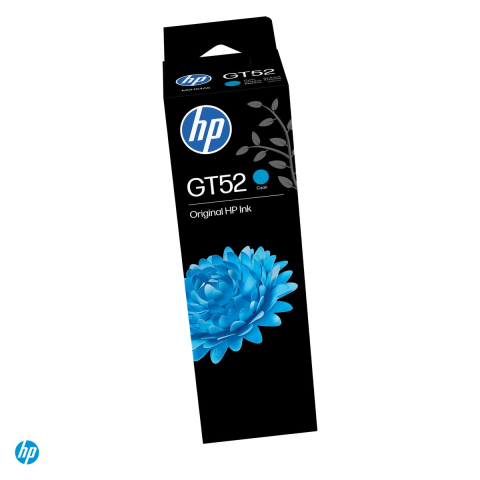 Imprimante - Sticla de cerneala HP GT52, 70 ml, cerneala dye, randament 8.000 pagini, pentru HP Smart Tank, Ink Tank si DeskJet GT, cyan, M0H54AE