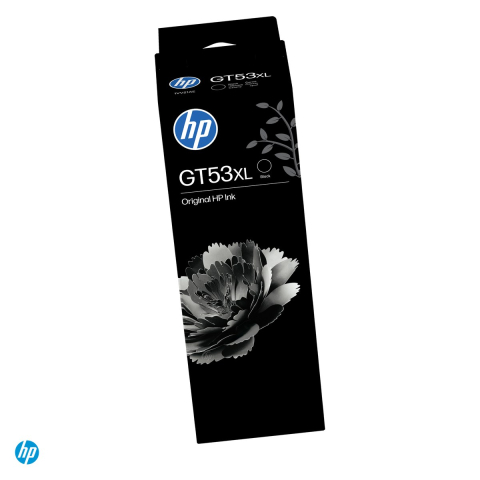 Imprimante - Sticla de cerneala HP GT53XL, 135 ml, cerneala pigment, randament 6.200 pagini, pentru HP Smart Tank, Ink Tank si DeskJet GT, negru, 1VV21AE