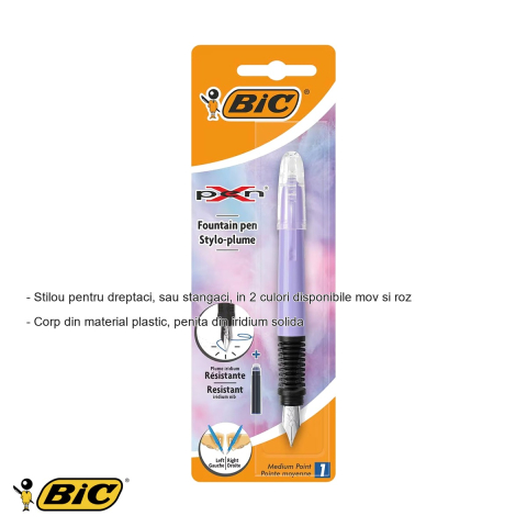 Stilou Bic Xpen Standard, penita iridium, reincarcabil, pentru dreptaci si stangaci [1]