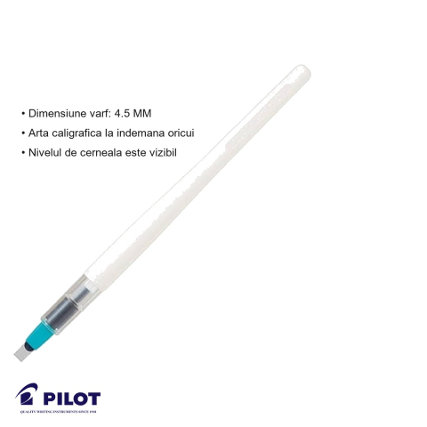 Stilou caligrafic Pilot Parallel Pen, varf plat 4.5mm, verde smarald, pentru scriere artistica [2]