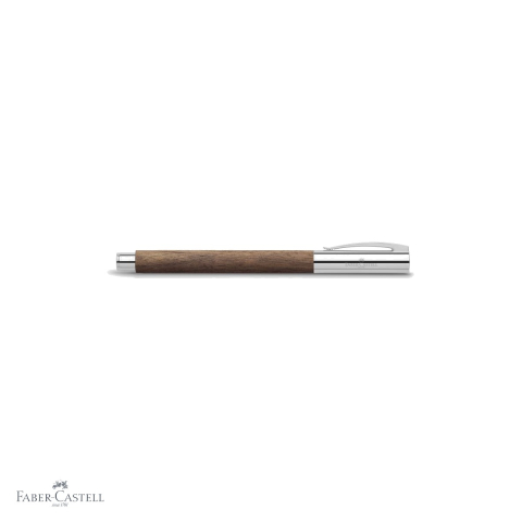 Stilou Faber-Castell Ambition corp lemn de nuc, penita otel inoxidabil, pentru scriere premium [3]