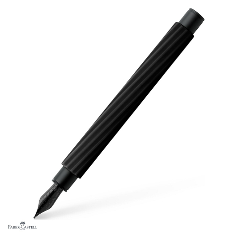 Instrumente de scris - Stilou Faber-Castell Ambition Italic, penita F, obsidian black