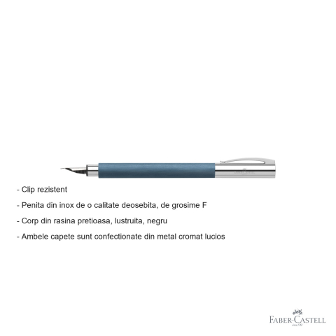 Stilou Faber-Castell Ambition Precious Resin, corp din rasina pretioasa, penita din inox F, pentru scriere premium [1]