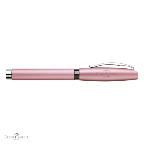 Stilou Faber-Castell Essentio Aluminium Rose, penita EF din otel inoxidabil, design clasic modern [3]