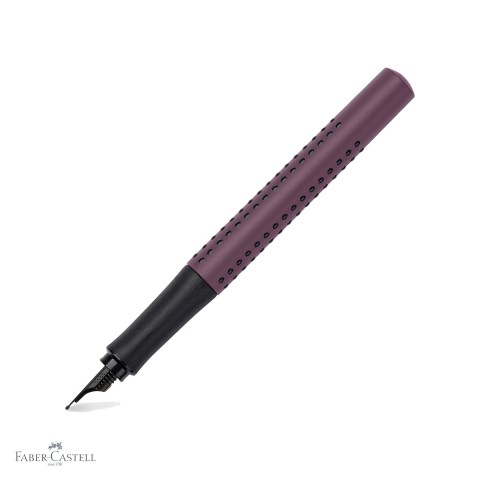 Stilouri - Stilou Faber-Castell Grip 2011 Berry, penita din otel inoxidabil, pentru dreptaci si stangaci