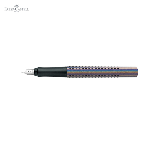 Stilou Faber-Castell Grip 2011 Glam Silver, penita otel inoxidabil, pentru dreptaci si stangaci [4]