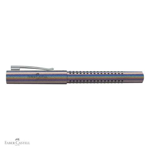 Stilou Faber-Castell Grip 2011 Glam Silver, penita otel inoxidabil, pentru dreptaci si stangaci [3]