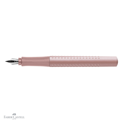 Stilou Faber-Castell Grip 2011 Rose Pal 2024, penita din otel inoxidabil, pentru dreptaci si stangaci [3]