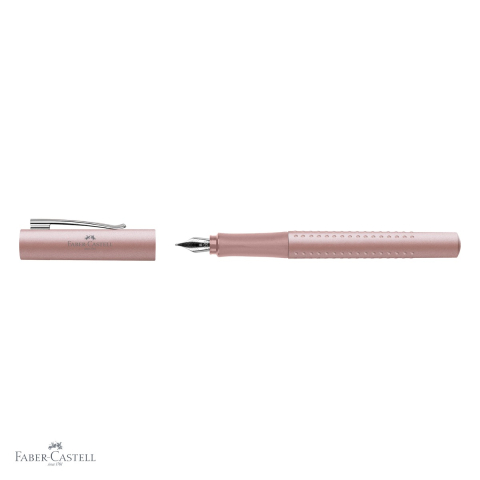 Stilou Faber-Castell Grip 2011 Rose Pal, penita B, suprafata mata cu grip cauciucat, pentru dreptaci si stangaci [3]