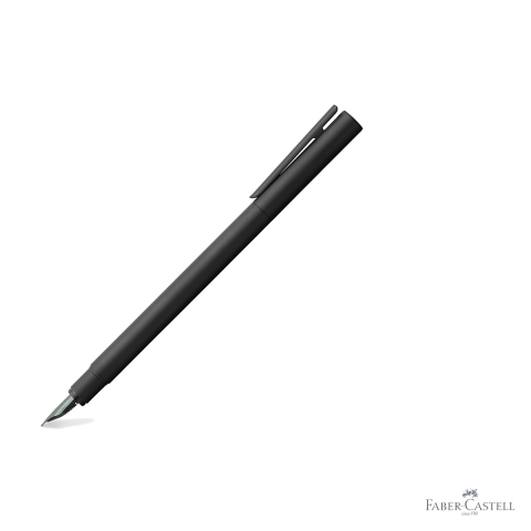 Stilou Faber-Castell Neo Slim, corp metalic negru, penita otel inoxidabil M, pentru profesionisti [2]