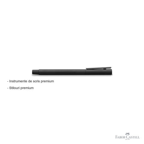 Stilou Faber-Castell Neo Slim, corp metalic negru, penita otel inoxidabil M, pentru profesionisti [1]