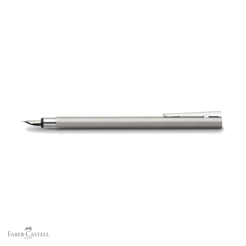 Stilou Faber-Castell Neo Slim Metal Mat, penita otel inoxidabil, design subtire modern, pentru profesionisti [3]