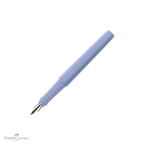 Stilouri - Stilou Faber-Castell Poly Pen, varf F, culoare lila iris, din plastic reciclat, pentru scris elegant