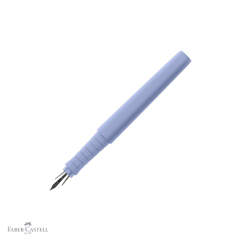 Stilouri - Stilou Faber-Castell Poly Pen, varf M, culoare lila iris, din materiale reciclate, pentru scris elegant