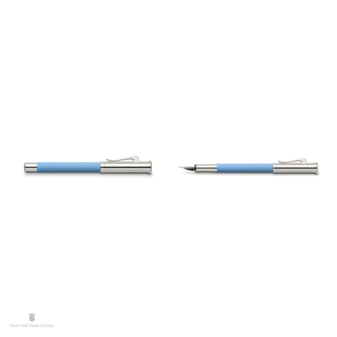 Stilou Graf von Faber Castell Guilloche Gulf Blue, penita M [3]