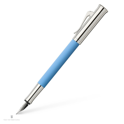 Instrumente de scris - Stilou Graf von Faber Castell Guilloche Gulf Blue, penita M