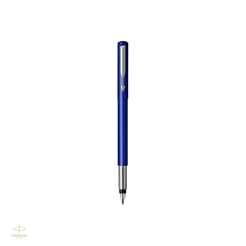 Stilou Parker Vector cu capac, penita din otel inoxidabil, corp din plastic ABS, albastru [3]