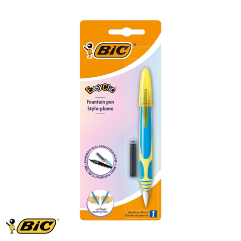 Stilou scolар Bic Easy Clic, reincarcare laterala, grip cauciucat, pentru dreptaci si stangaci [3]