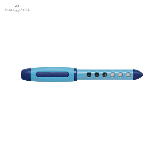 Stilou scolar Faber-Castell Scribolino, penita din iridiu, pentru dreptaci incepatori, albastru [4]