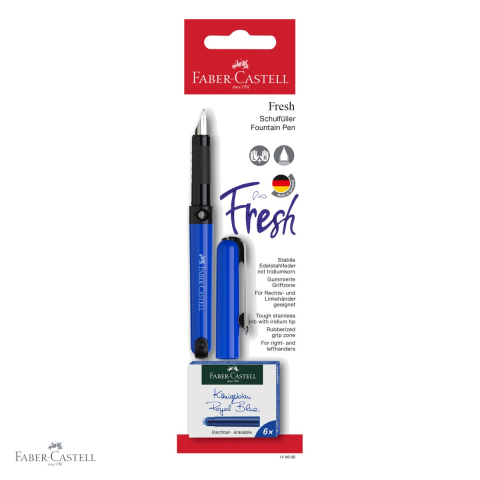 Stilou scolar Faber-Castell Vario cu 6 cartuse cerneala, penita tip A, pentru incepatori dreptaci si stangaci [3]