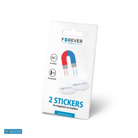 Suport adeziv Forever, cu prindere adeziva, magnetic, alb [3]