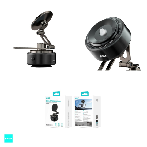 Suport auto BWOO ZJ140, cu ventuza, magnetic, negru [3]