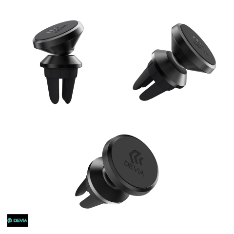 Suport auto Devia ES043, prindere in grila de ventilatie, magnetic, negru [3]