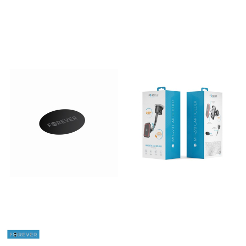 Suport auto Forever MH-270, pe parbriz, magnetic, negru [4]